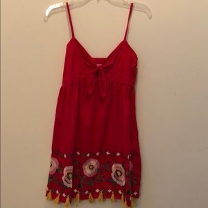 GB red festive dress.